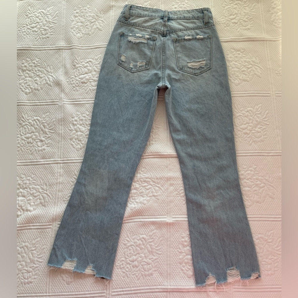 Buckle FLYING MONKEY Vintage Cropped Straight Jean Distressed Windfall 23 - Picture 8 of 14